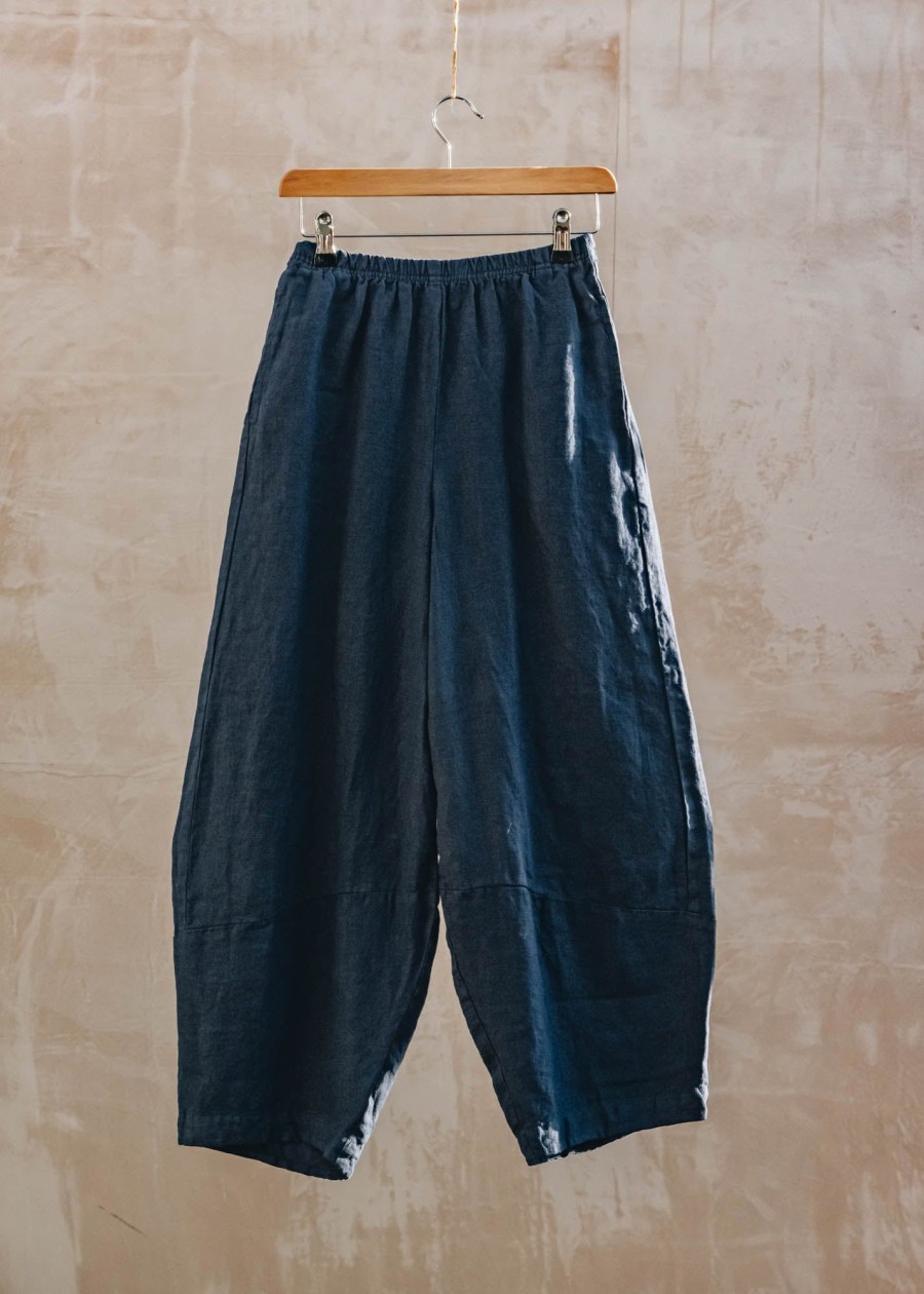 Clothing Cut Loose Trousers & Skirts | Cut Loose Lantern Linen Trousers In Night Sky