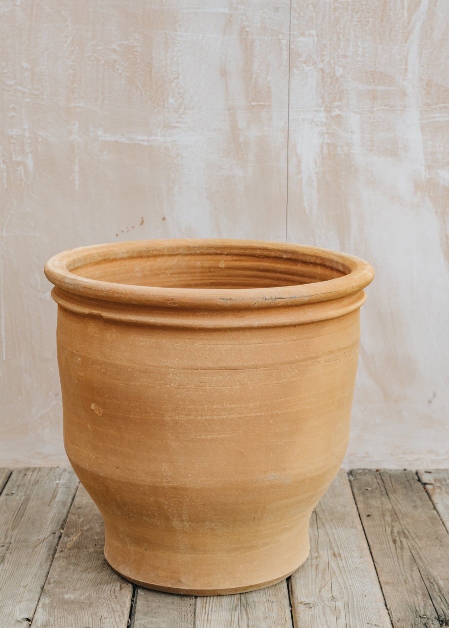 Gardening Oreya Pots Pots & Planters | Olive Cretan Terracotta Pot 50Cm X 50Cm