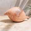 Interiors Sarl Caillard Deco Decorative | Pecking Ceramic Guinea Fowl In Red Spotted White