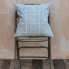 Interiors AfroArt Cushions | A World Of Craft Seed Cushion In Blue And White