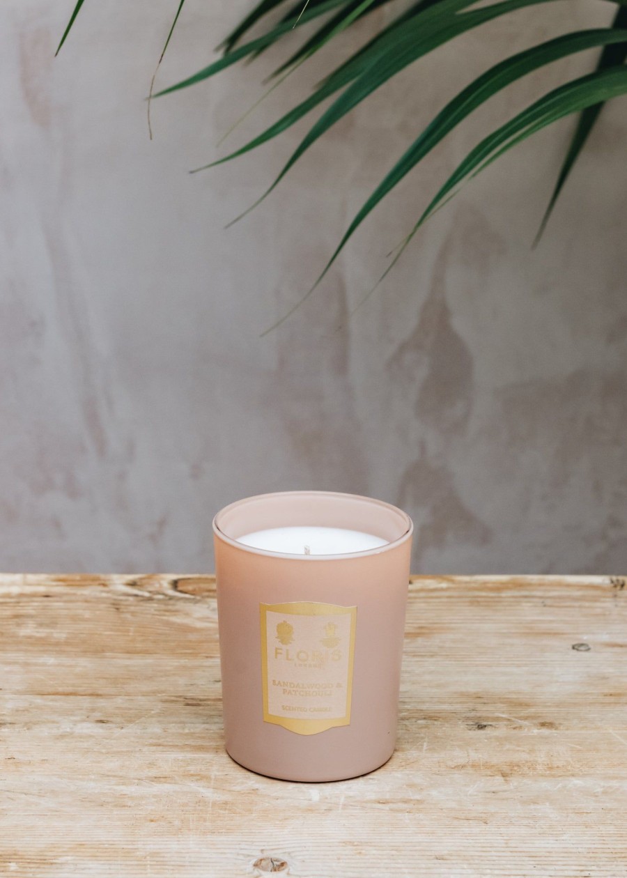 Interiors Floris Candles & Fragrance | Floris Candle In Sandalwood And Patchouli