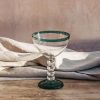 Interiors Nkuku Dining | Nkuku Thimma Champagne Glass In Clear And Teal