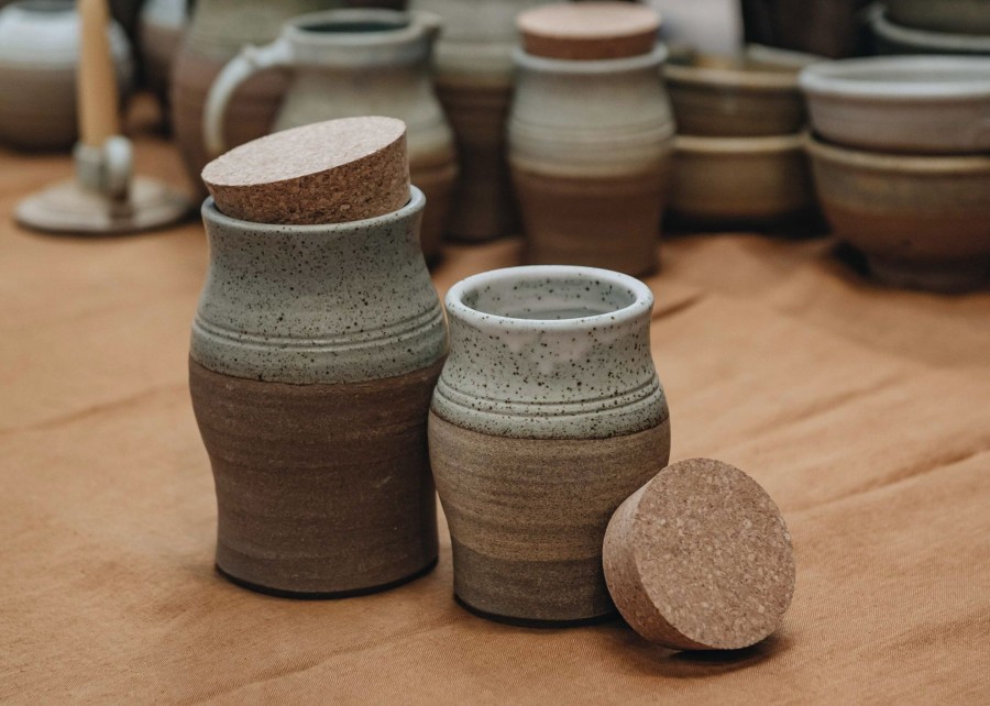 Interiors Hook Norton Pottery Kitchen & Dining | Burford Stoneware Stoppered Jars