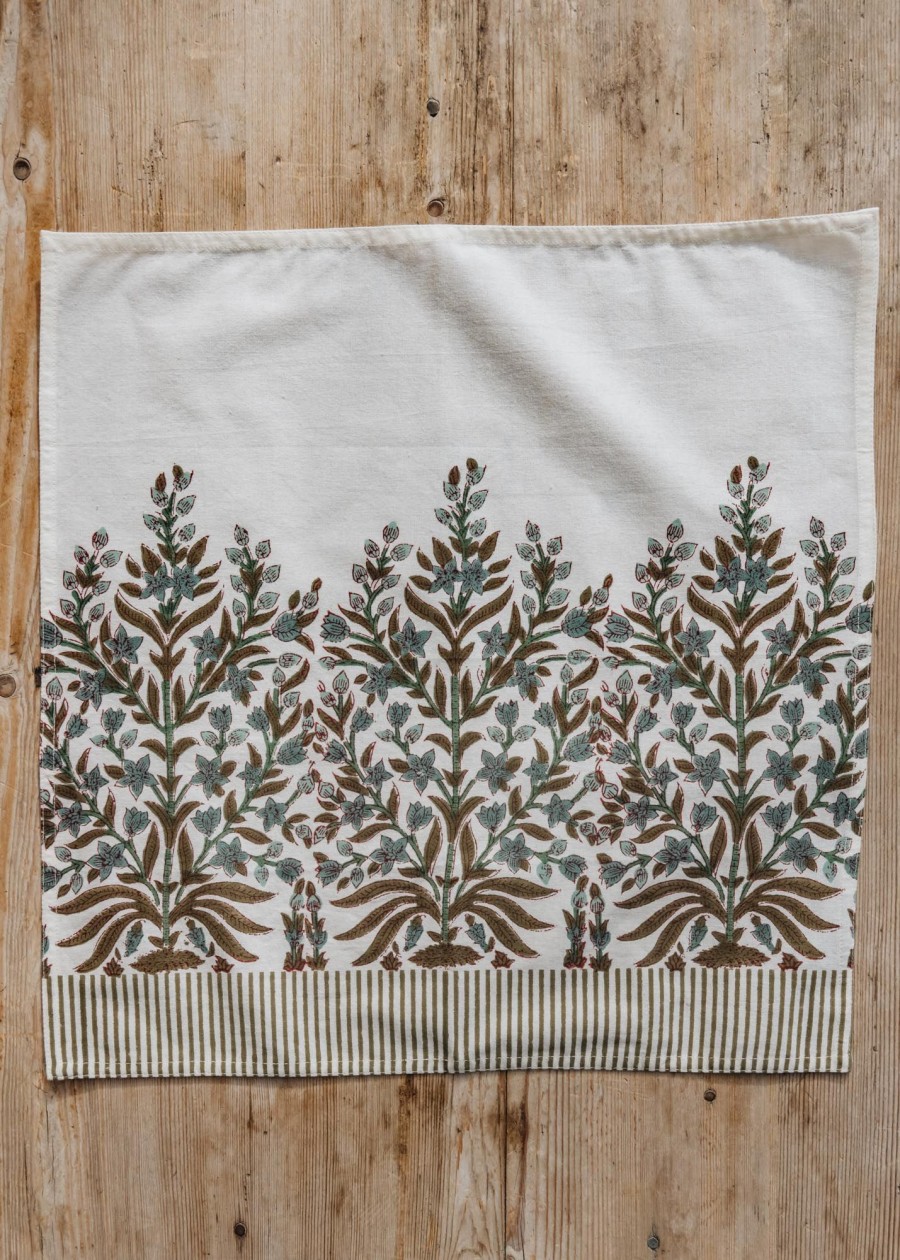 Interiors Bungalow Table Linen | Bungalow Jasmine Sage Napkin