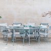 Outdoor Living Harrod Horticultural Metal Furniture | Eight Seater Oval Garden Dining Set