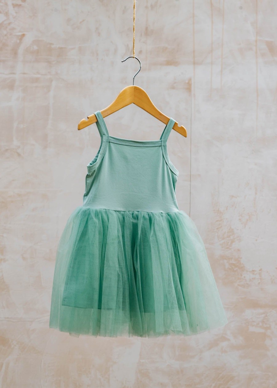 Children Bob & Blossom Children'S Clothing | Bob & Blossom Tutu Dress In Forest Green