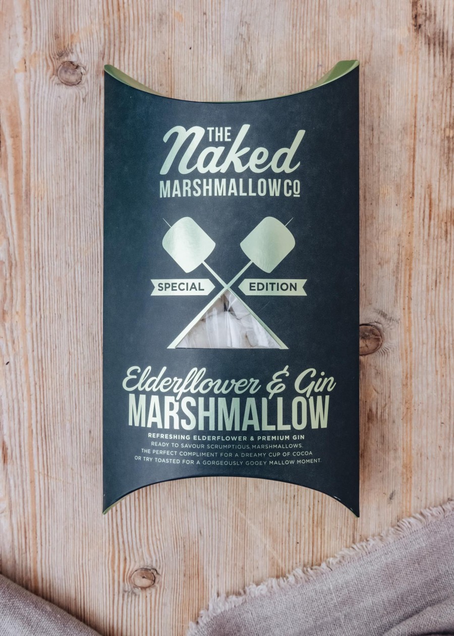 Food & Drink The Naked Marshmallow Co. Chocolate & Confectionery | The Naked Marshmallow Co. Elderflower And Gin Marshmallows