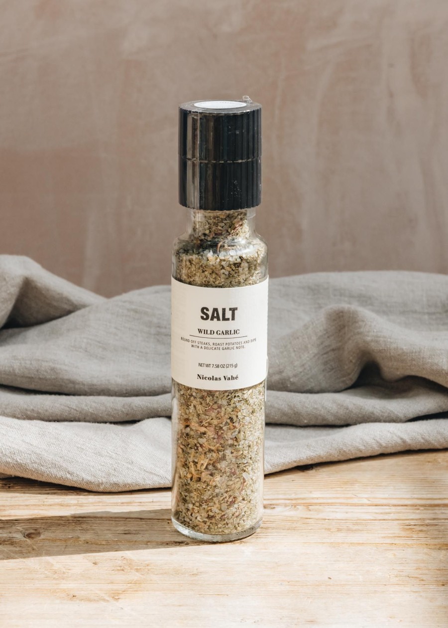 Food & Drink Nicolas Vahé Herbs & Spices | Nicolas Vahe Salt With Wild Garlic In Spice Mill