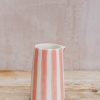 Interiors Musango Pottery Dining | Musango Candy Stripe Creamer In Rose