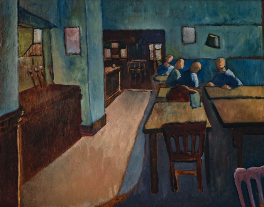 Art Burford Gallery Contemporary Art | Light Lunchtime At The Roebuck By Paul Williams