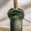 Interiors KYWIE Dining | Sheepskin Champagne Cooler In Khaki Suede