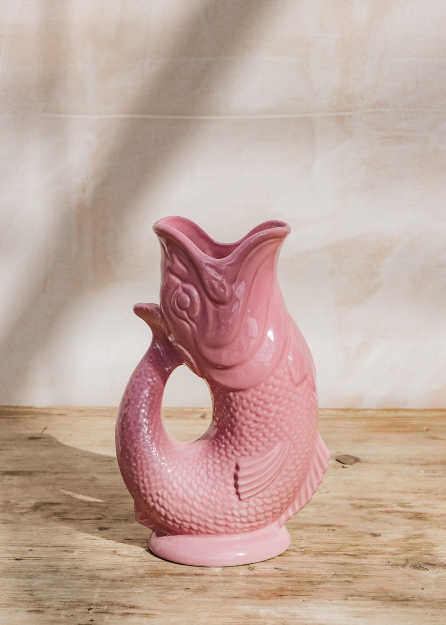 Interiors The Gluggle Jug Factory Decorative | Pink Large Gluggle Jug