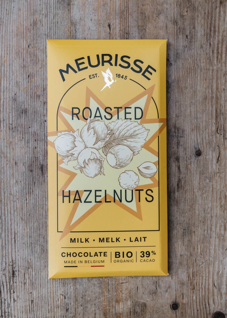 Food & Drink Meurisse Chocolate & Confectionery | Meurisse Milk Chocolate Bar With Roasted Hazelnuts