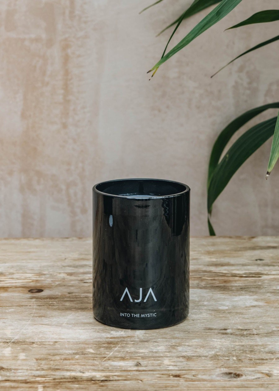 Interiors AJA Botanicals Candles & Fragrance | Aja Botanicals Black Single Wick Candle In Into The Mystic, 250G