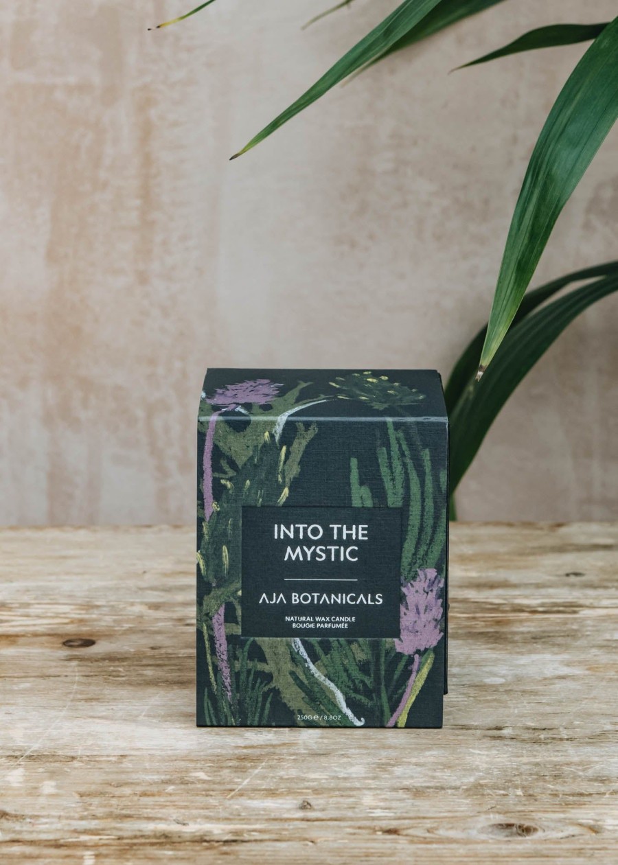 Interiors AJA Botanicals Candles & Fragrance | Aja Botanicals Black Single Wick Candle In Into The Mystic, 250G