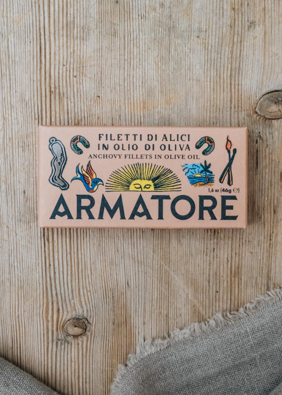 Food & Drink Armatore Pantry | Armatore Tinned Anchovy Fillets In Olive Oil