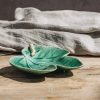 Interiors Bordallo Pinheiro Decorative | Bordhallo Pinheiro Fig Leaf With Caterpillar Bowl