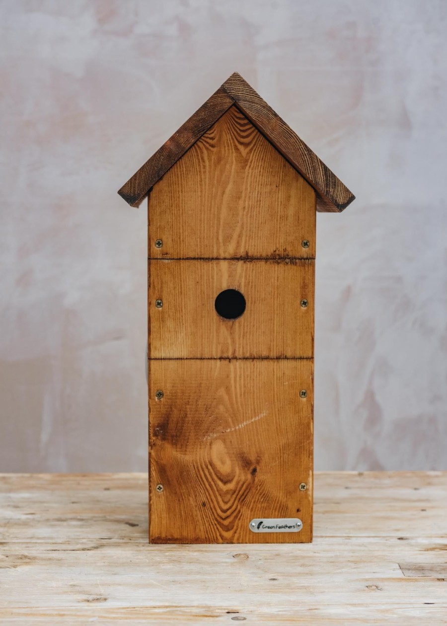 Outdoor Living Green Feathers Wildlife Care | Solar Camera Ready Bird Box With Side Windows