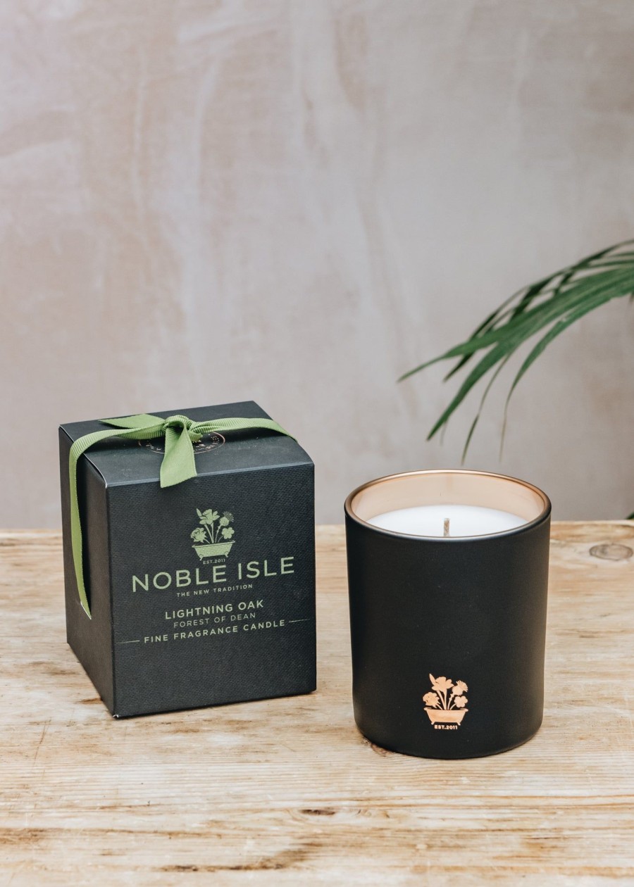 Interiors Noble Isle Candles & Fragrance | Candle In Lightning Oak