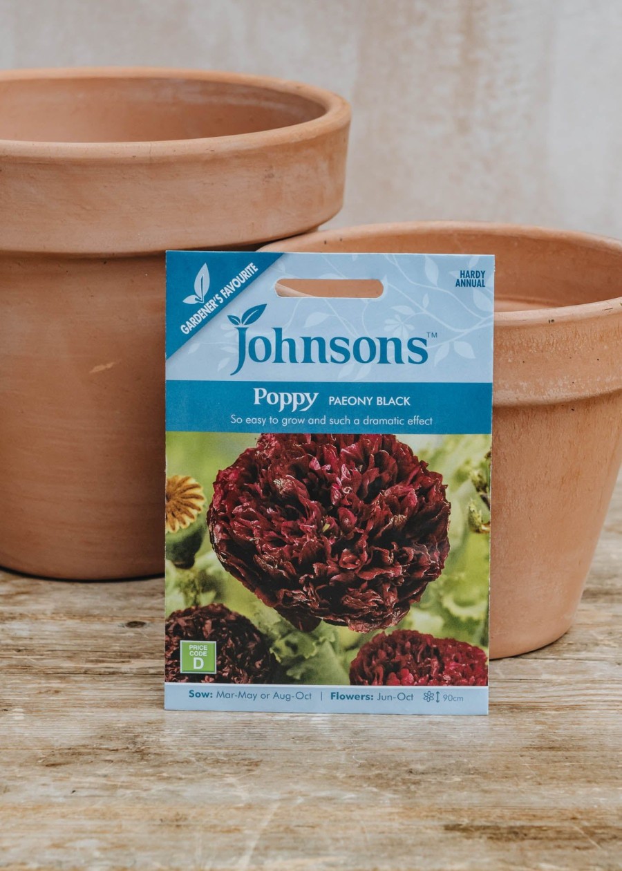 Plants Johnsons Seeds | Poppy Paeony Black Seeds