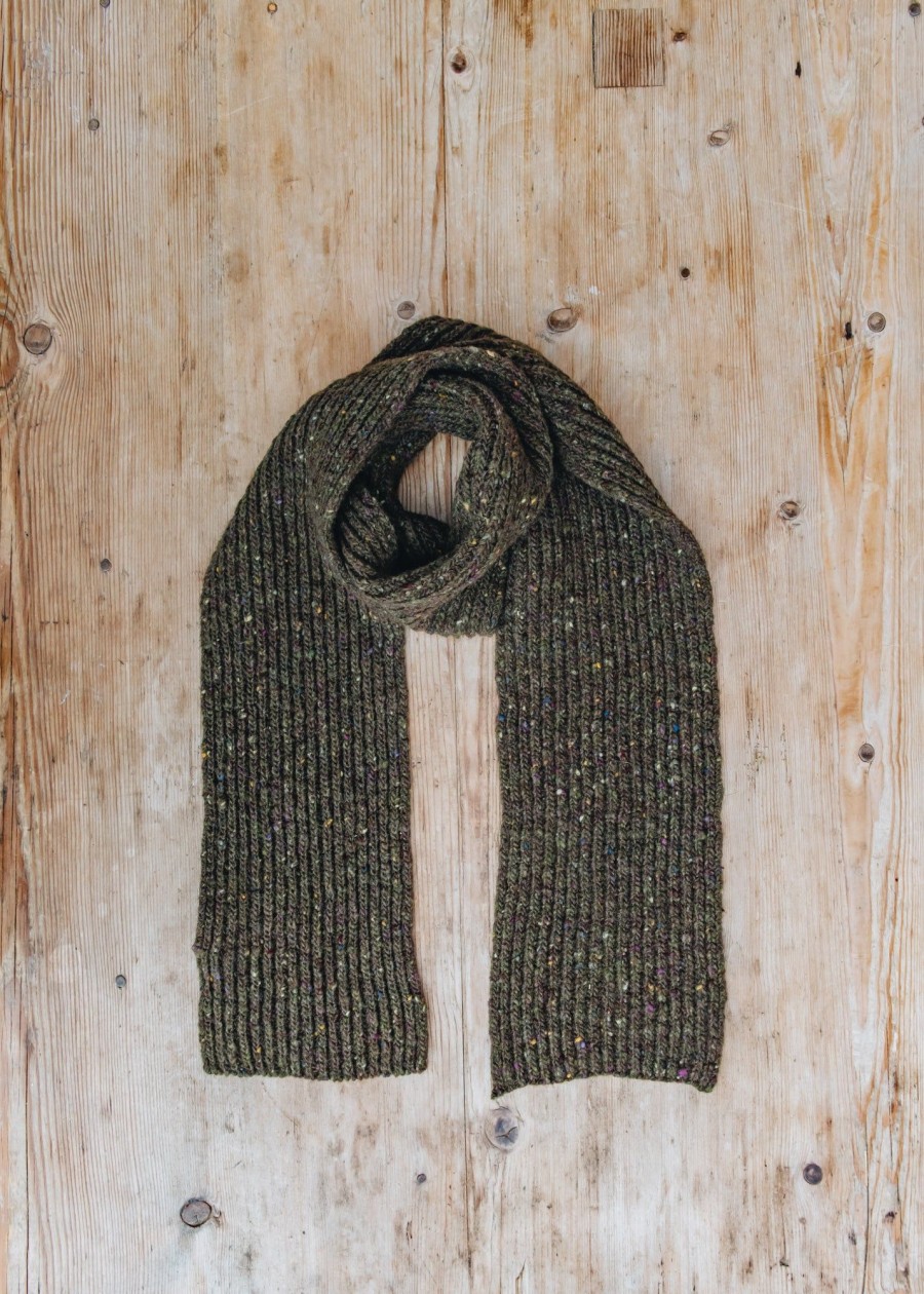 Clothing Two Left Feet Agencies Accessories | Donegal Narrow Scarf In Moss