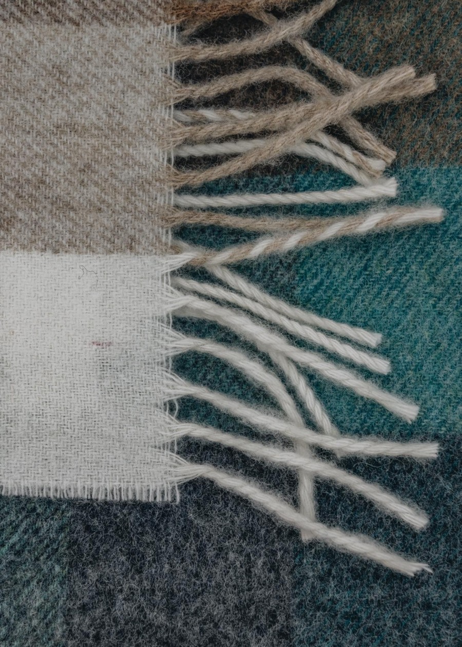 Interiors Bronte Moon Throws | Eucalyptus Harlequin Throw