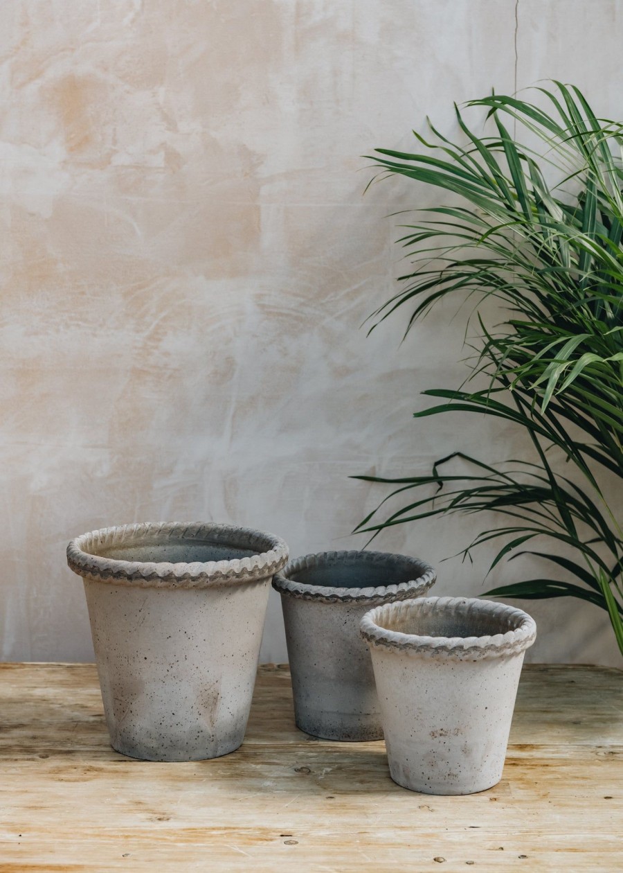 Interiors Bergs Potter Houseplants & Pots | Bergs Potter Emilia Grey Pots