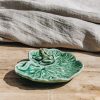 Interiors Bordallo Pinheiro Decorative | Bordhallo Pinheiro Geranium Leaf With Frog Bowl