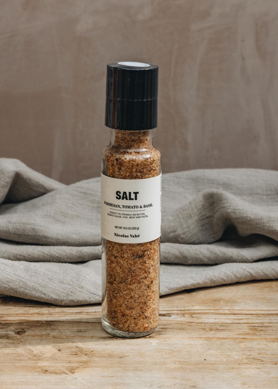 Food & Drink Nicolas Vahé Herbs & Spices | Nicolas Vahe Salt With Parmesan, Tomato And Basil In Spice Mill