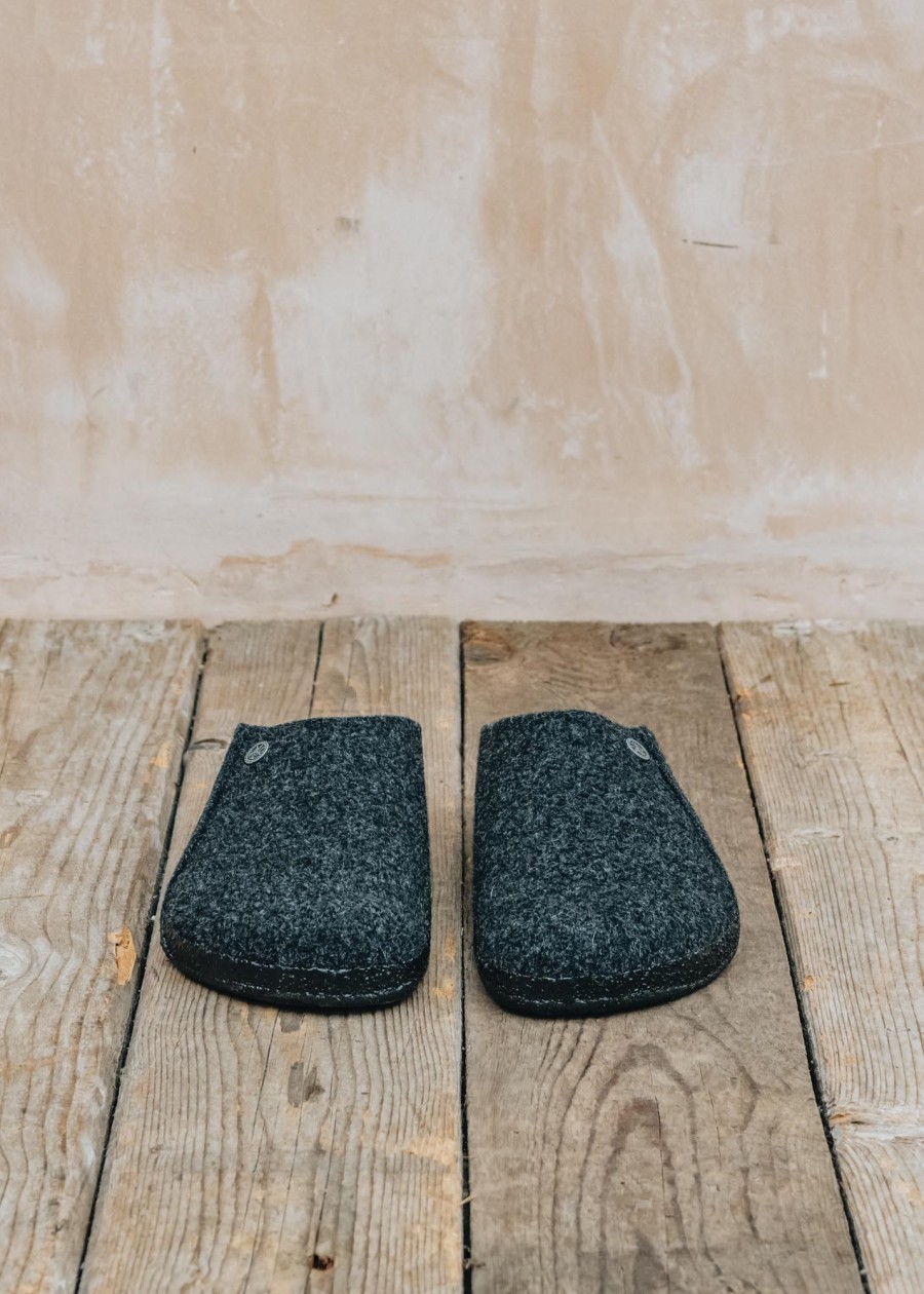 Clothing Birkenstock Footwear | Men'S Birkenstock Zermatt Regular In Anthracite Wool