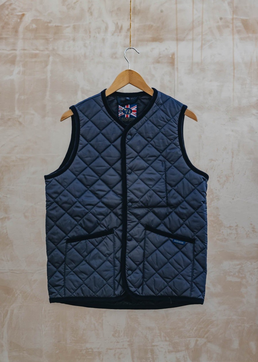 Clothing Lavenham Outerwear & Coats | Lavenham Thornham Gilet In Suffolk Navy