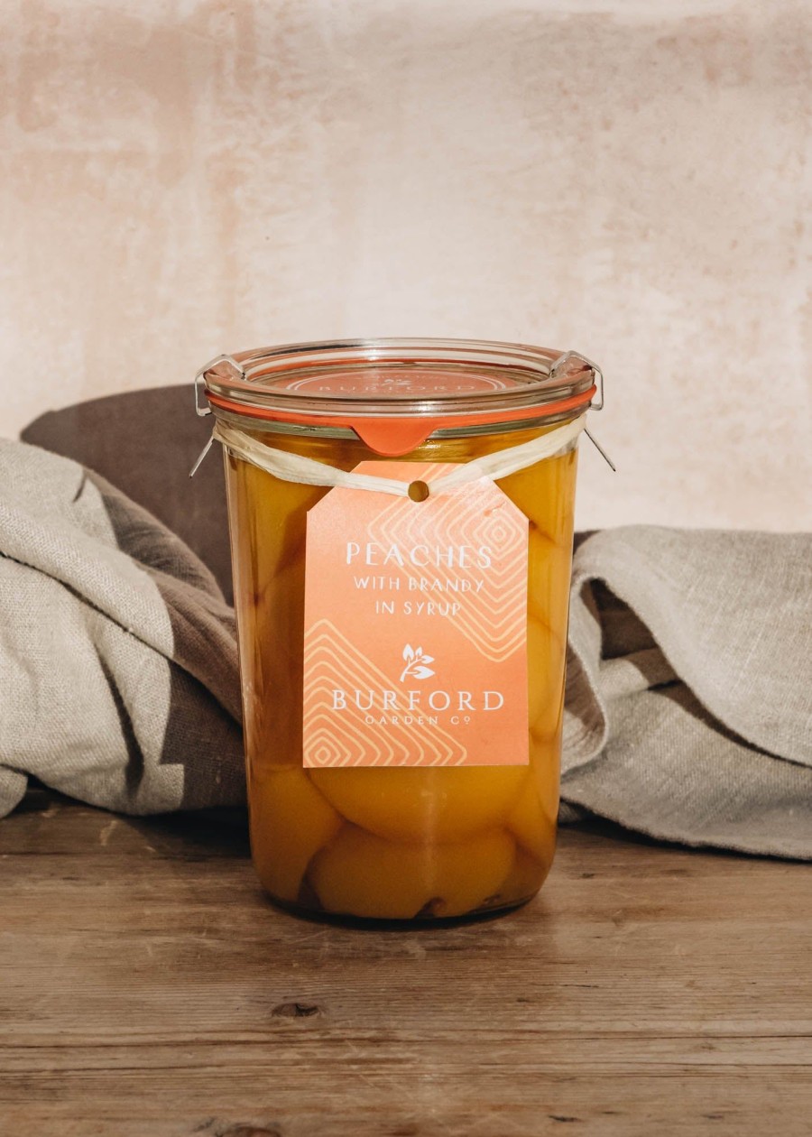 Food & Drink Burford Garden Co. Jam, Honey & Preserves | Large Peaches With Brandy