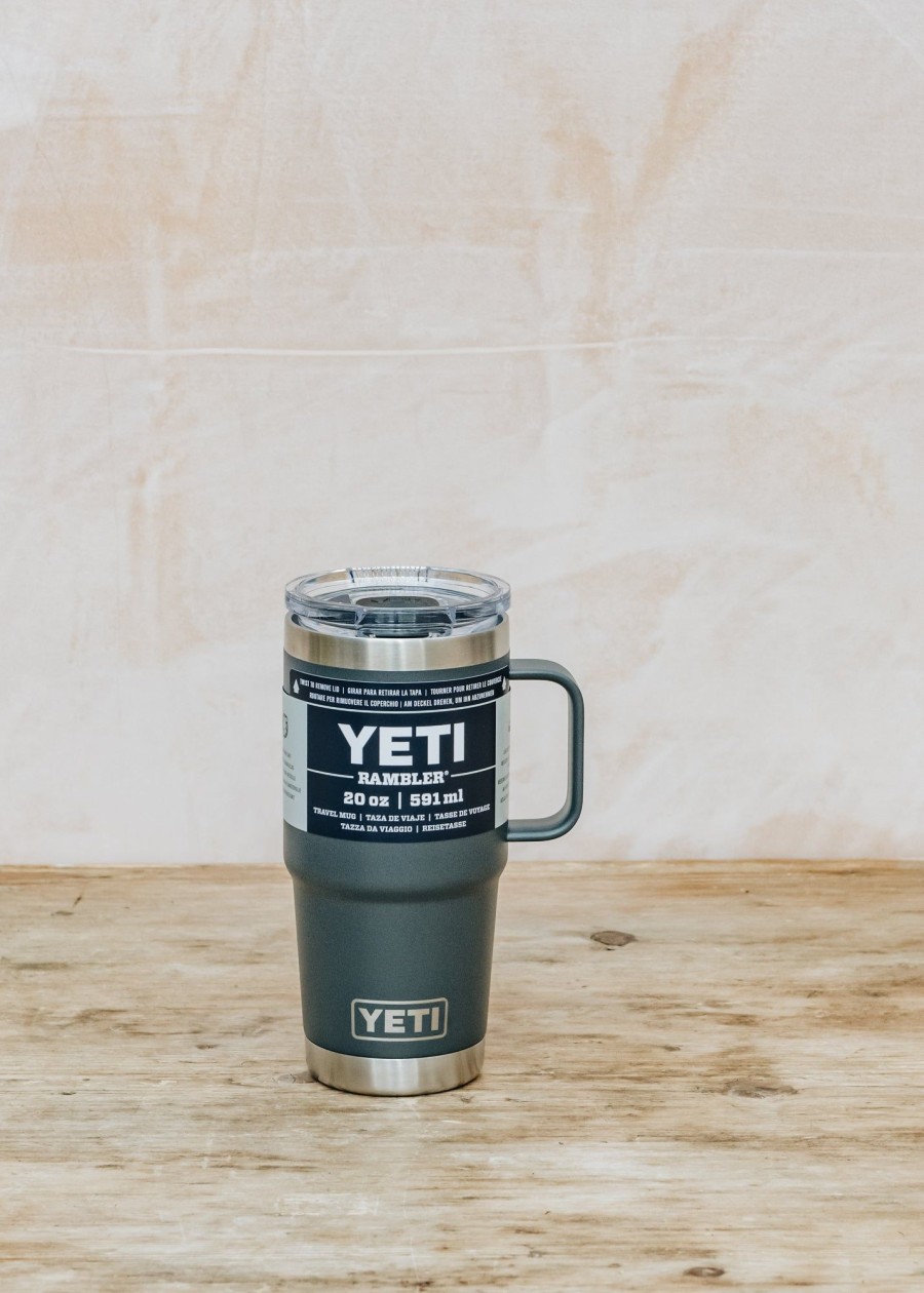 Outdoor Living YETI Drinkware | Yeti Rambler Travel Mug 20Z In Charcoal