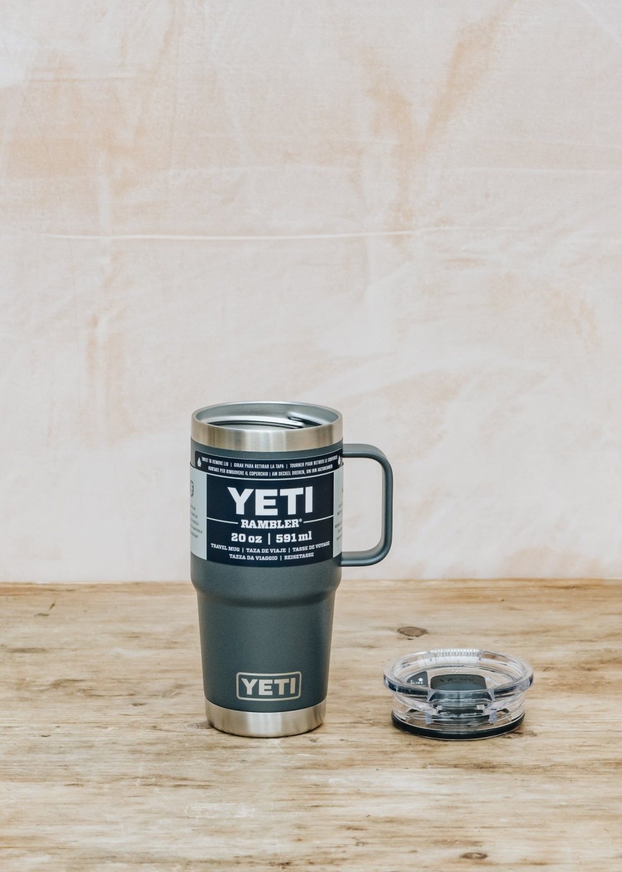 Outdoor Living YETI Drinkware | Yeti Rambler Travel Mug 20Z In Charcoal