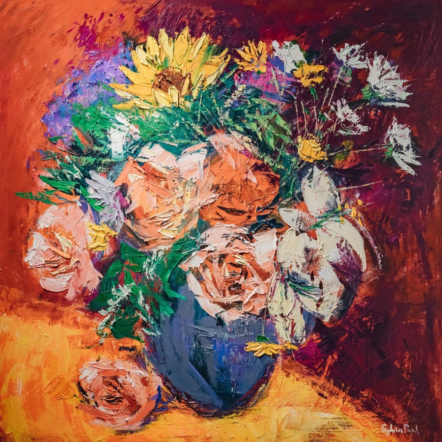 Art Burford Gallery Contemporary Art | September Garden Flowers