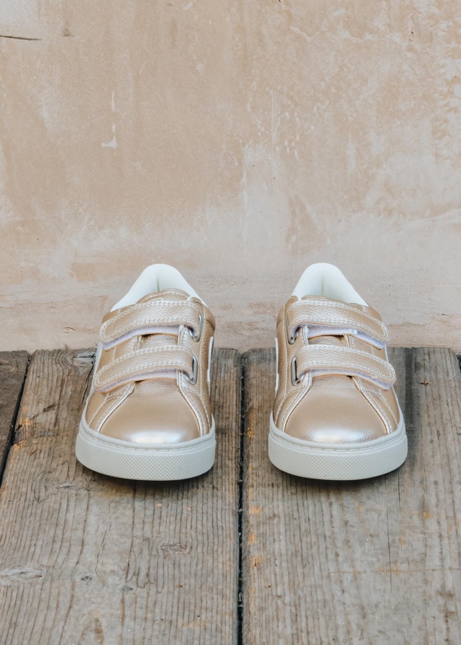 Children Veja Footwear | Veja Children'S Esplar Trainers In Platine And White