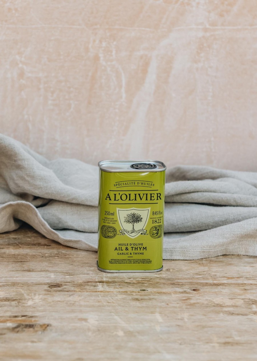 Food & Drink Al'Olivier Oils & Vinegars | Garlic And Thyme Infused Oil In Tin