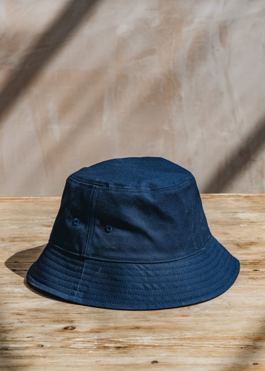 Clothing Niwaki Accessories | Niwaki Hiyoke Hat In Navy