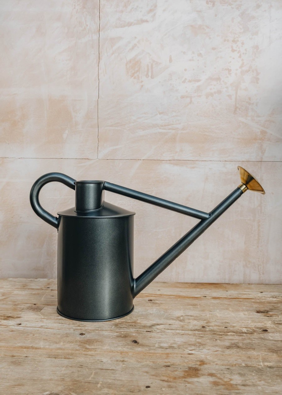 Gardening Haws Grow Your Own | Haws Bearwood Brook Watering Can In Graphite, One Gallon